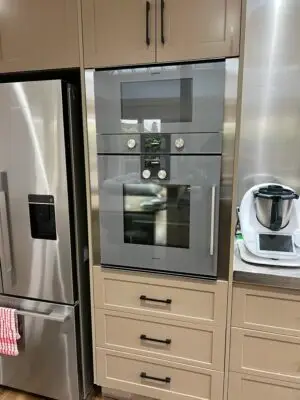 aesthetic filler panels Melbourne installed around kitchen appliances